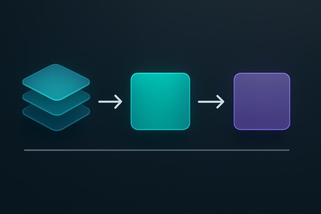 Diagrama de flujo que conecta una audiencia con necesidad, una oferta concreta y una única conversión principal.