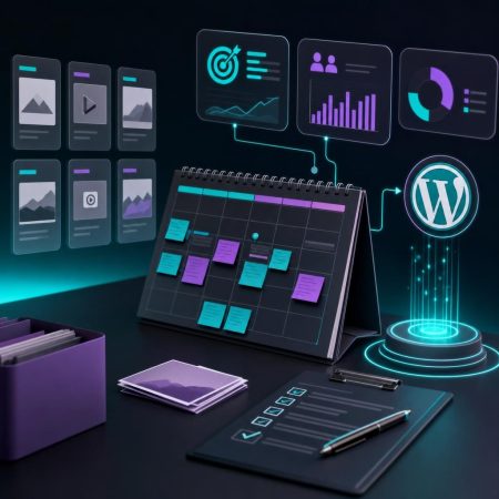 Calendario editorial para WordPress organizado por objetivos de negocio